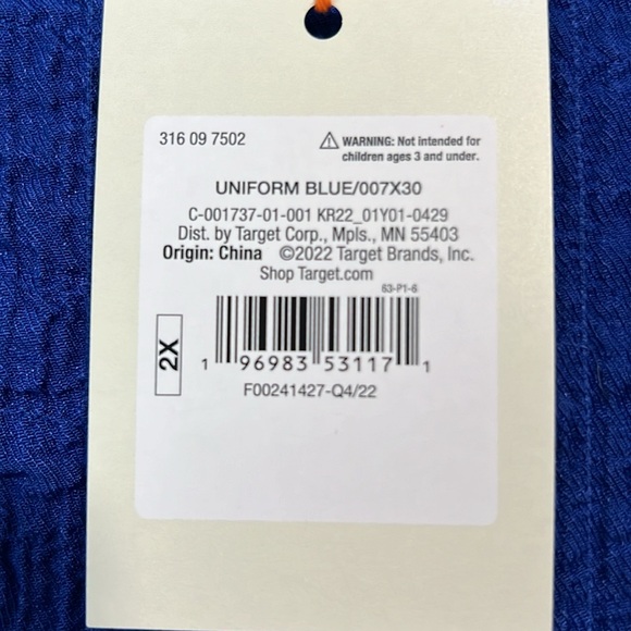 NWT Knox Rose Crinkle Gauze Midi Dress Royal Cobalt Blue Tiered Boho Pockets - Picture 6 of 12